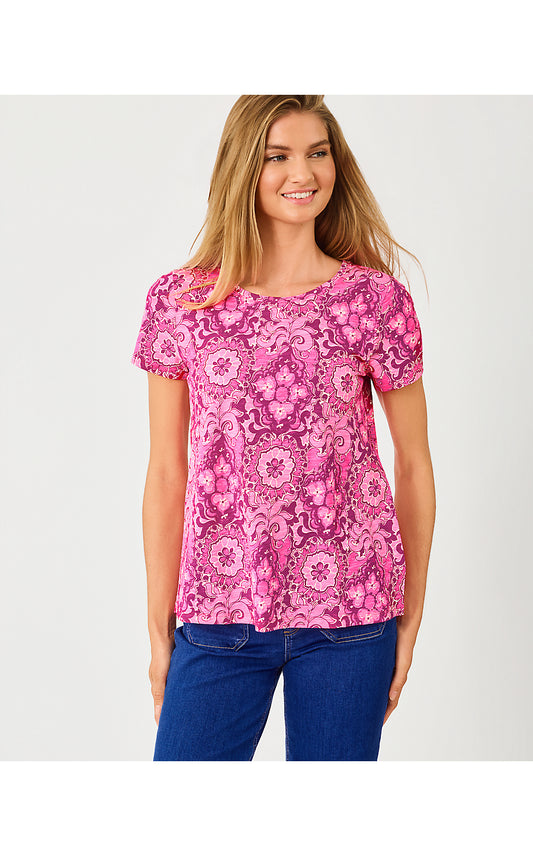 ETTA SCOOP-NECK, PINK ASTER THE CASBAH ALLOVER