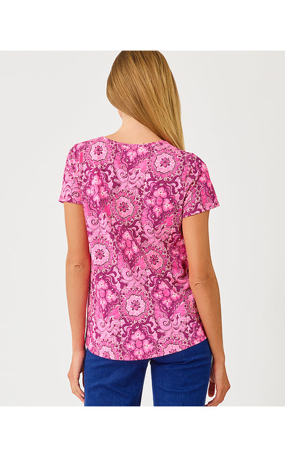 ETTA SCOOP-NECK, PINK ASTER THE CASBAH ALLOVER