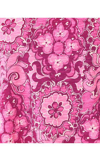ETTA SCOOP-NECK, PINK ASTER THE CASBAH ALLOVER
