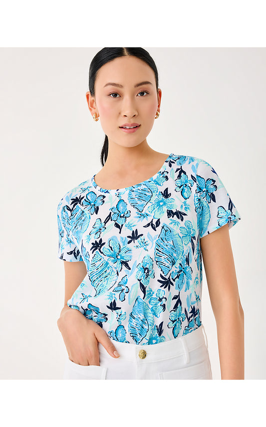 ETTA SCOOP-NECK, RESORT WHITE SEASHELL SPLENDOR
