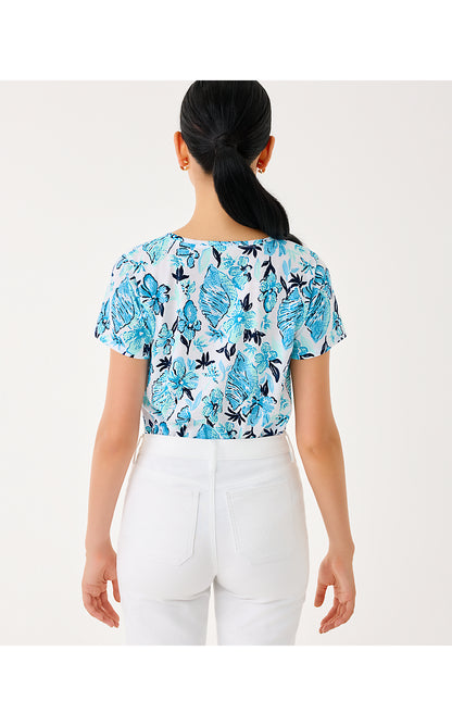 ETTA SCOOP-NECK, RESORT WHITE SEASHELL SPLENDOR
