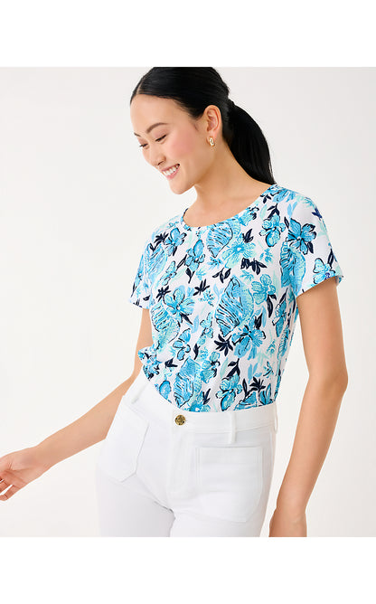 ETTA SCOOP-NECK, RESORT WHITE SEASHELL SPLENDOR