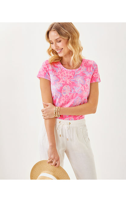 ETTA SCOOP-NECK, ROUSSEAU PINK ZEN GARDEN