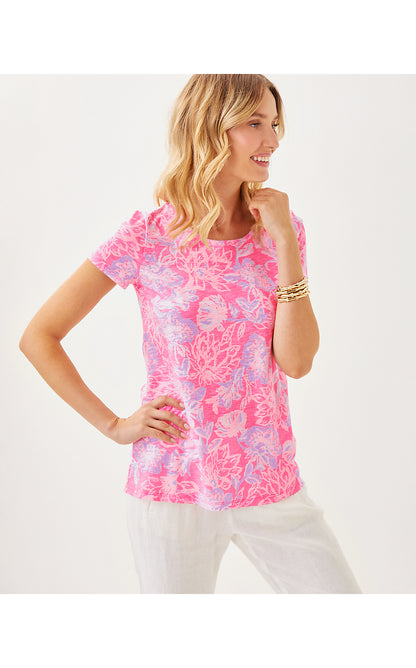 ETTA SCOOP-NECK, ROUSSEAU PINK ZEN GARDEN