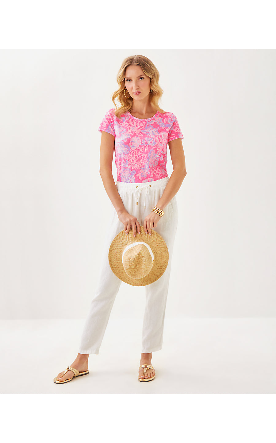 ETTA SCOOP-NECK, ROUSSEAU PINK ZEN GARDEN