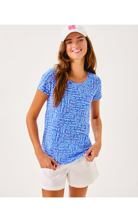 ETTA SCOOP-NECK, SUNWASHED BLUE SEACRETS