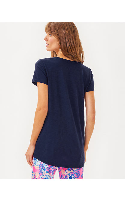 ETTA SCOOP-NECK, TRUE NAVY