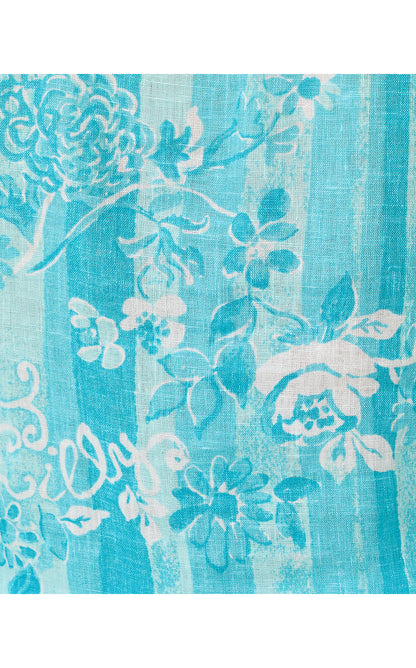 SEA VIEW BUTTON DOWN, CAPRI BLUE ROSEYS PETALS