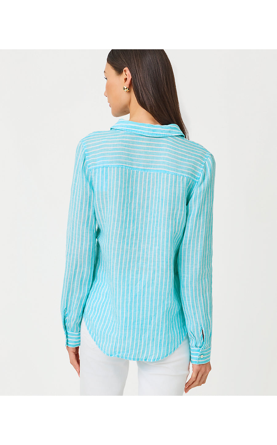 SEA VIEW BUTTON DOWN, CAPRI BLUE SAINT TROPEZ STRIPE