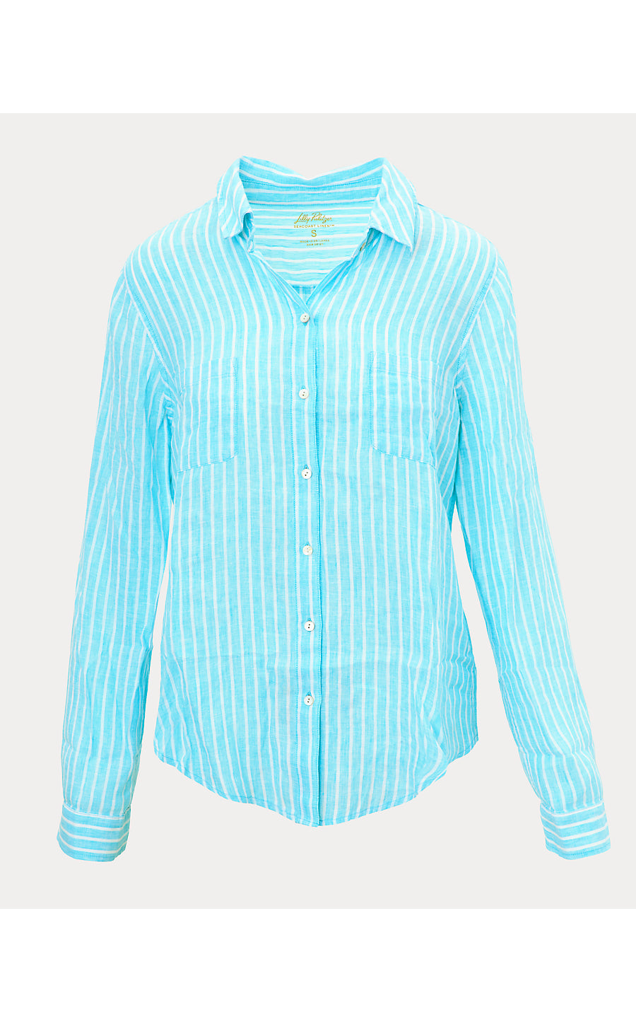 SEA VIEW BUTTON DOWN, CAPRI BLUE SAINT TROPEZ STRIPE