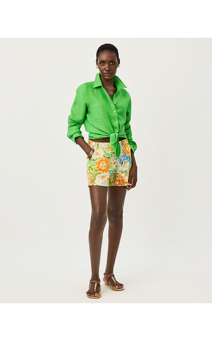 SEA VIEW BUTTON DOWN, IVY GREEN X CHATEAU GREEN