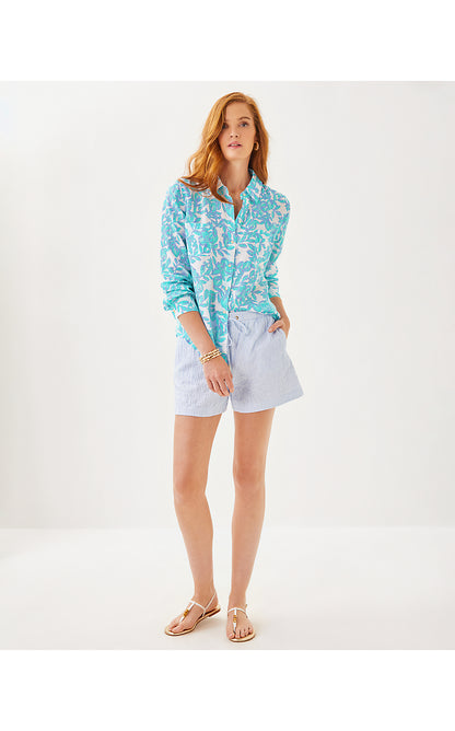 SEA VIEW BUTTON DOWN, JACARANDA BLUE SIMPLY THE ZEST
