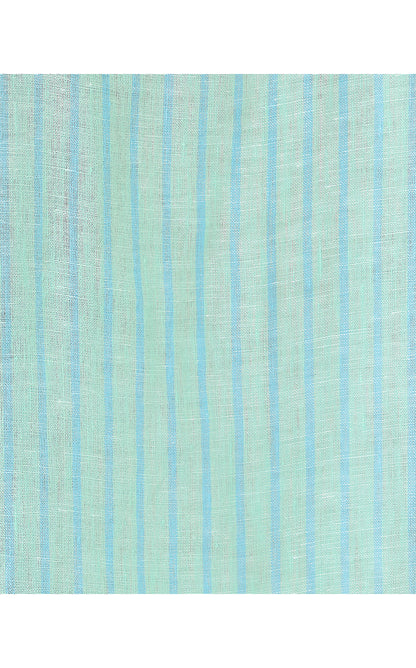 SEA VIEW BUTTON DOWN, MINT CONDITION X CAPRI BLUE SAINT TROPEZ STRIPE