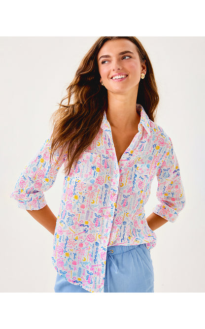 SEA VIEW BUTTON DOWN, MULTI SUMMER SERENADE