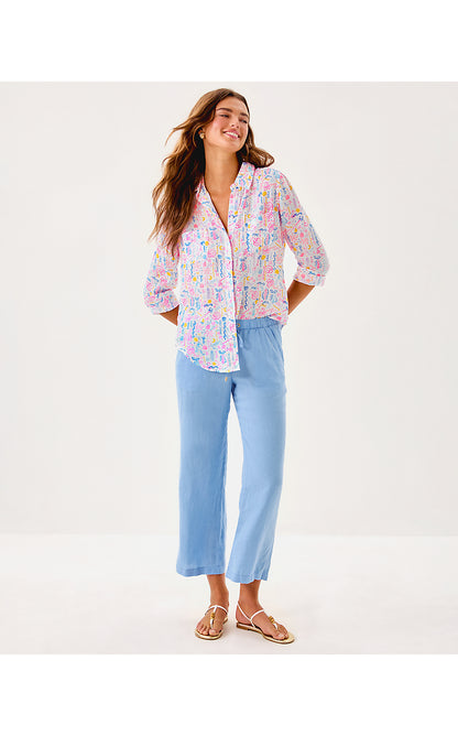 SEA VIEW BUTTON DOWN, MULTI SUMMER SERENADE
