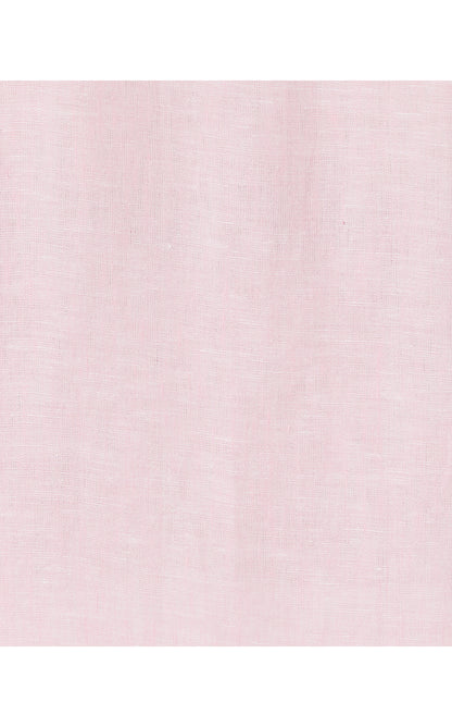 SEA VIEW BUTTON DOWN, URCHIN PINK X RESORT WHITE