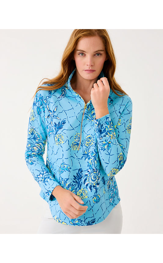 UPF 50+ SKIPPER POPOVER, BELLEVUE BLUE BREAKERS BEACH