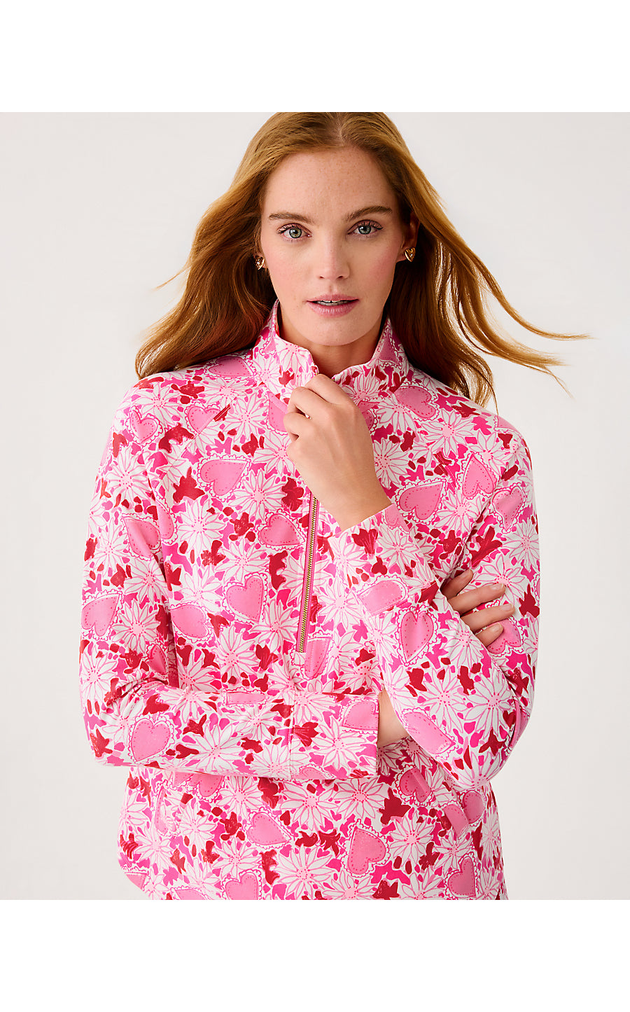 UPF 50+ SKIPPER POPOVER, COCONUT DEAR HEART