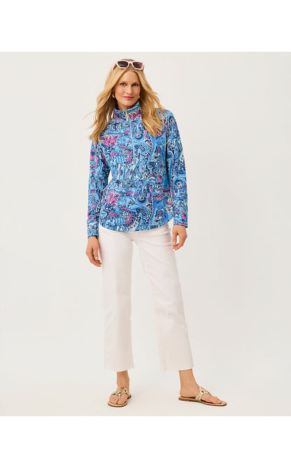 UPF 50+ SKIPPER POPOVER, MULTI PAISLEY PARADE