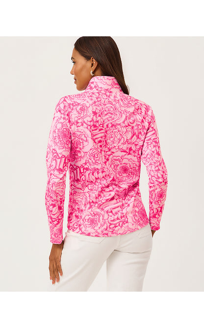 UPF 50+ SKIPPER POPOVER, PINK ASTER A ROSE BY ANY OTHER NAME