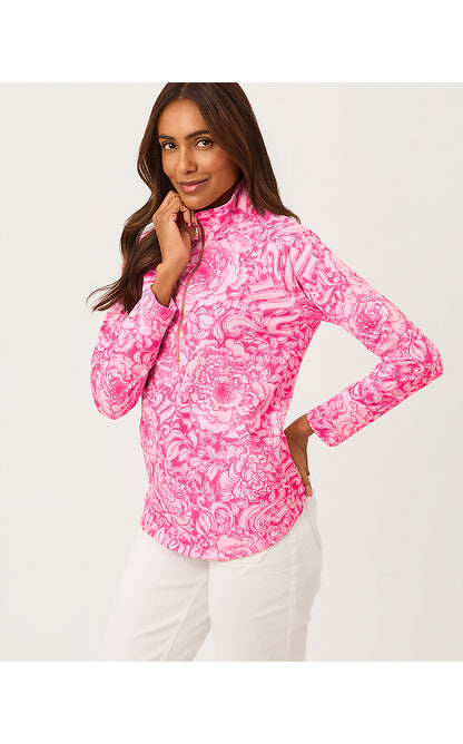 UPF 50+ SKIPPER POPOVER, PINK ASTER A ROSE BY ANY OTHER NAME