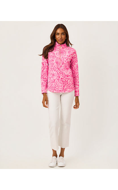 UPF 50+ SKIPPER POPOVER, PINK ASTER A ROSE BY ANY OTHER NAME