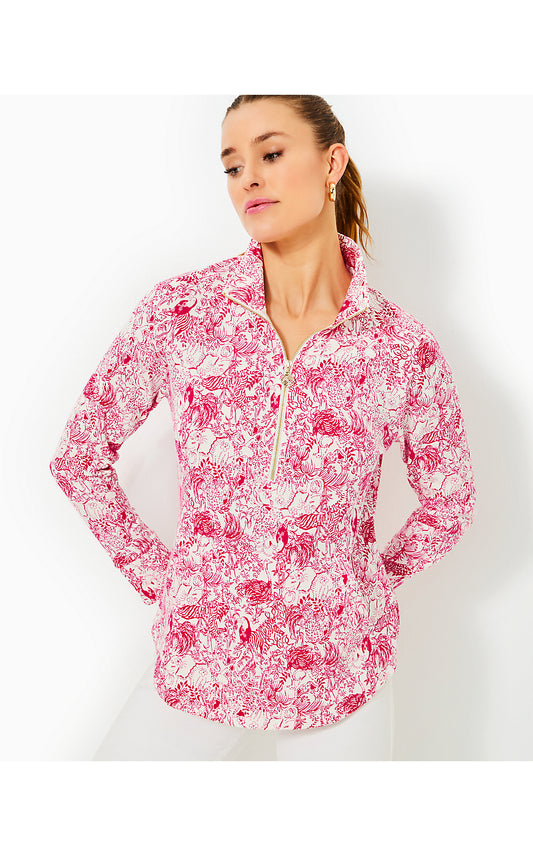 UPF 50+ SKIPPER POPOVER, RASPBERRY ROUGE ANIMAL MAGNETISM
