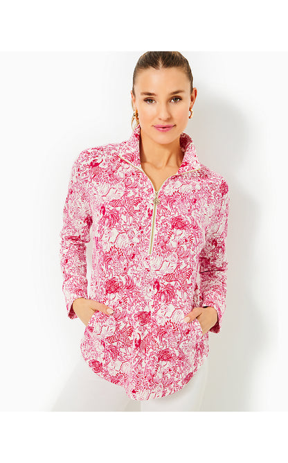 UPF 50+ SKIPPER POPOVER, RASPBERRY ROUGE ANIMAL MAGNETISM