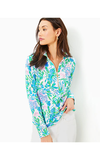 UPF 50+ SKIPPER POPOVER, RESORT WHITE JUST A PINCH