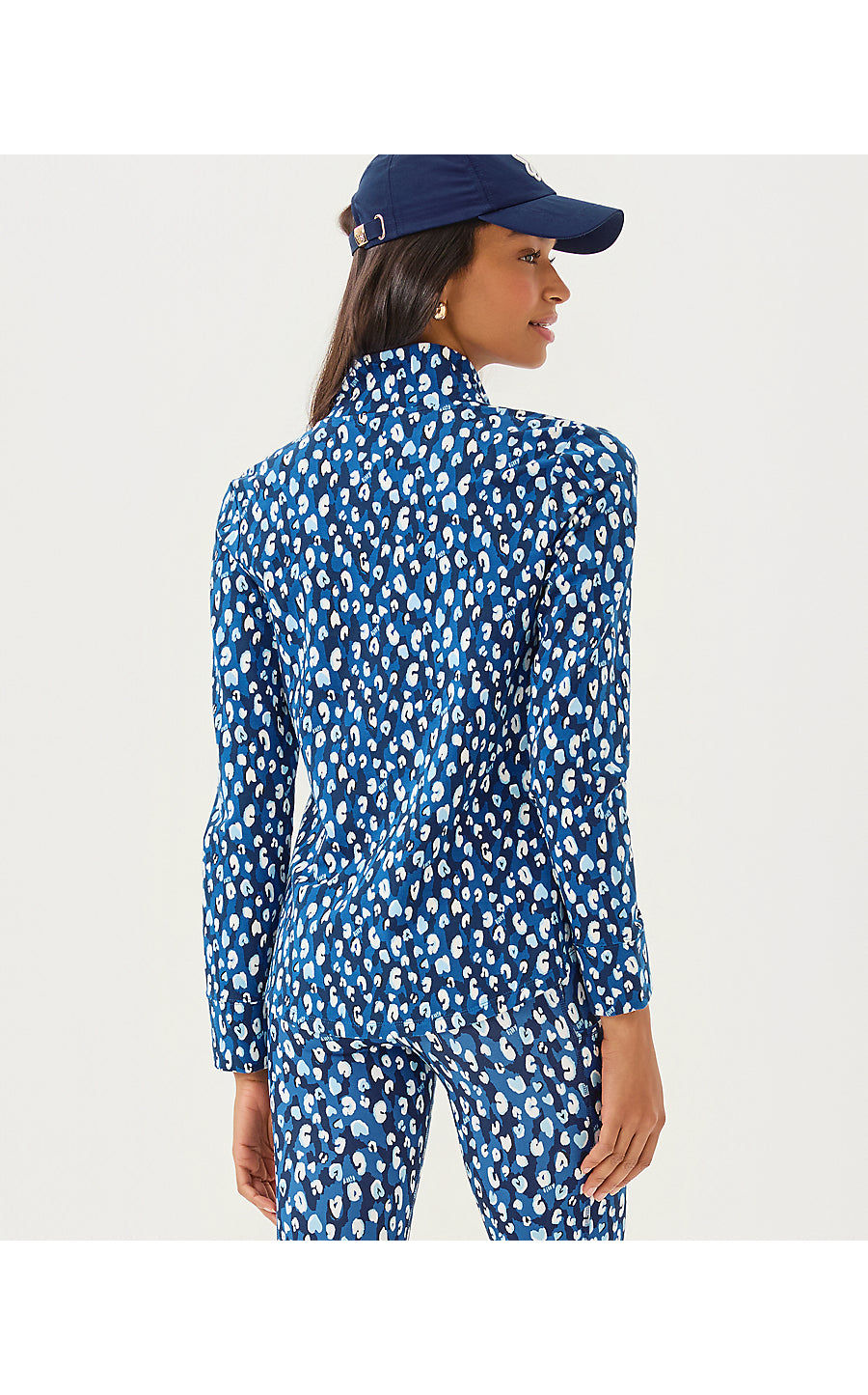 LEONA UPF 50+ ZIP-UP, STARLIGHT NAVY YOURE AN ANIMAL