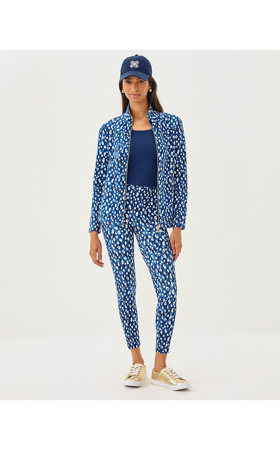 LEONA UPF 50+ ZIP-UP, STARLIGHT NAVY YOURE AN ANIMAL