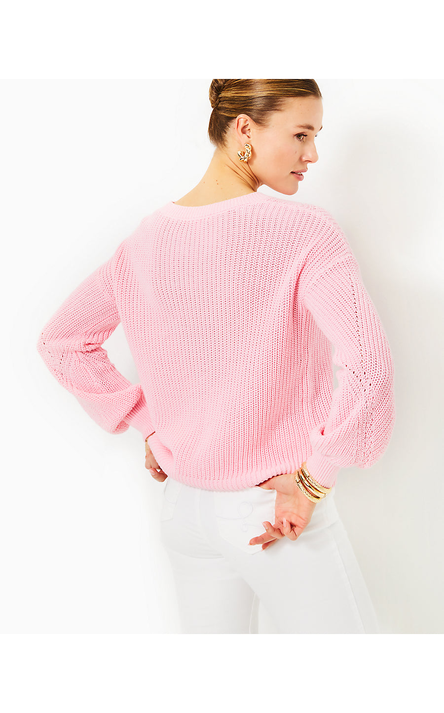 BRISTOW SWEATER, CONCH SHELL PINK