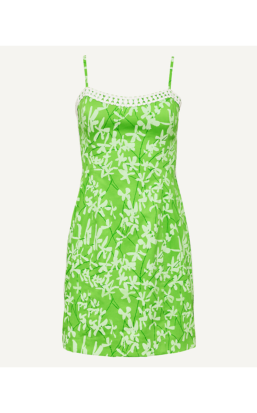 SHELLI STRETCH DRESS, CROCODILE GREEN LIZA OVERPRINT