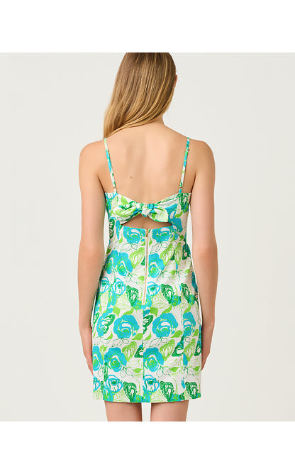 SHELLI STRETCH DRESS, RESORT WHITE MONARCH ROSE