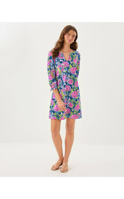 CATH 3/4 SLEEVE DRESS, MULTI DAHLIA LICIOUS