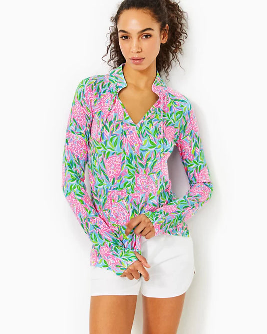 CASSI UPF 50+ POPOVER, FRENCHIE BLUE TURTLEY IN LOVE