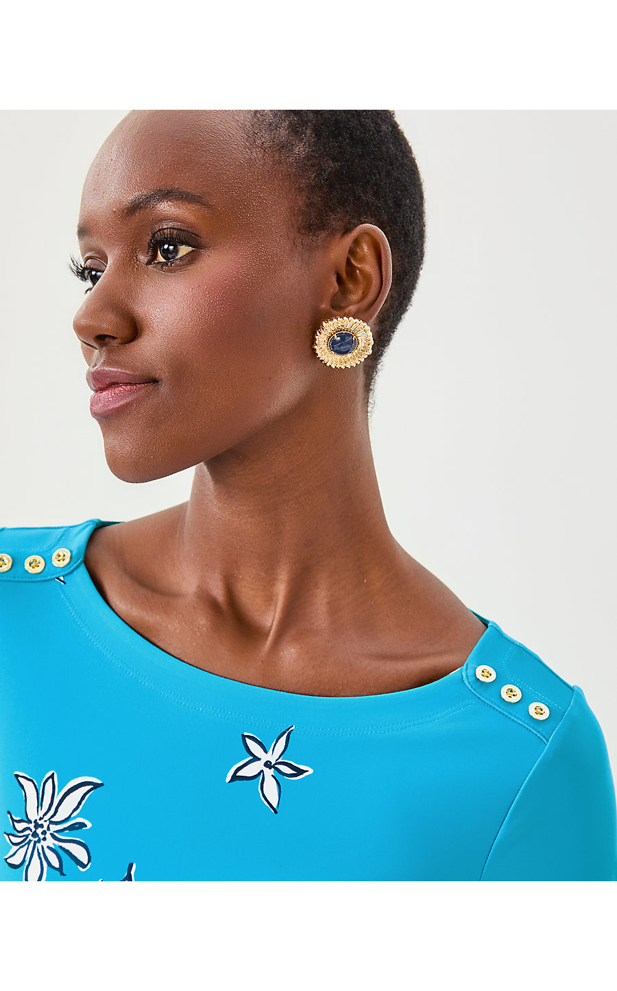 SERALINA UPF 50+ MAXI, TANGIER TEAL SAFARI SOCIAL ENGINEERED CHILLYLILLY