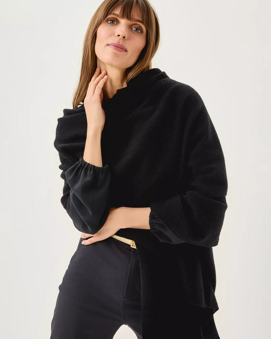 LANELLE CASHMERE WRAP, BLACK