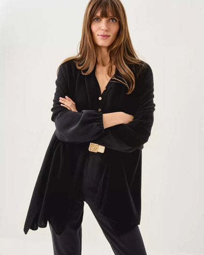 LANELLE CASHMERE WRAP, BLACK