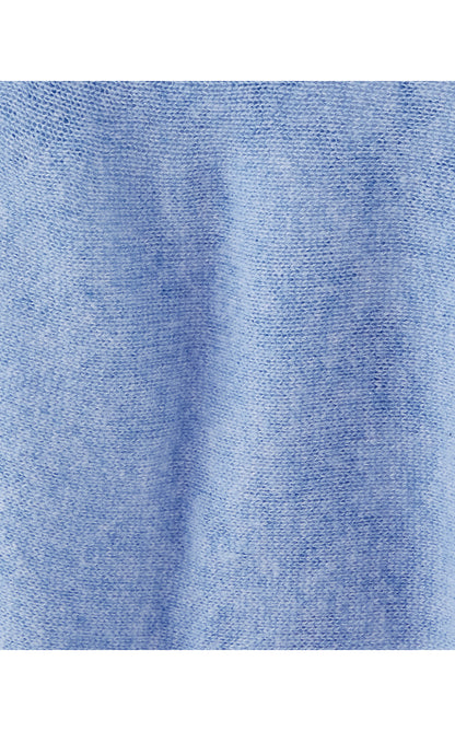 LANELLE CASHMERE WRAP, HEATHERED JACARANDA BLUE
