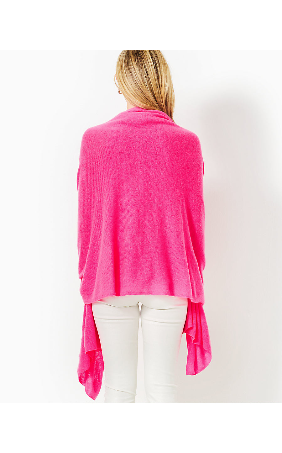 LANELLE CASHMERE WRAP, PASSION FRUIT PINK