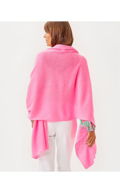 LANELLE CASHMERE WRAP, ROUSSEAU PINK