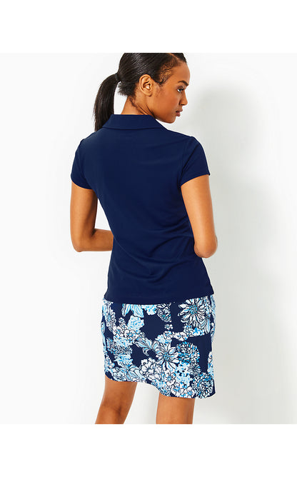 FRIDA SCALLOP POLO UPF 50, LOW TIDE NAVY