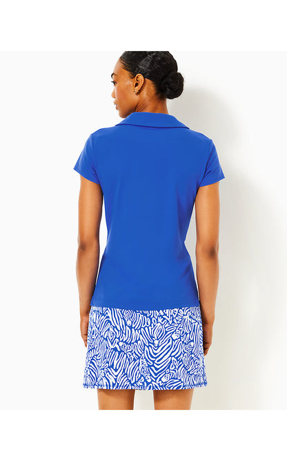 FRIDA SCALLOP POLO UPF 50+, MARTINIQUE BLUE