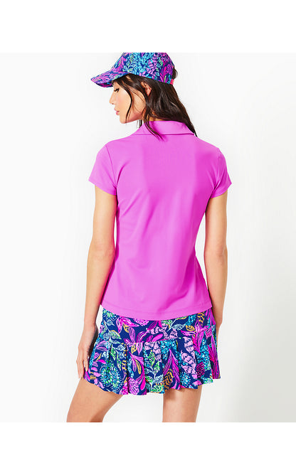 FRIDA SCALLOP POLO UPF 50, ORCHID OASIS