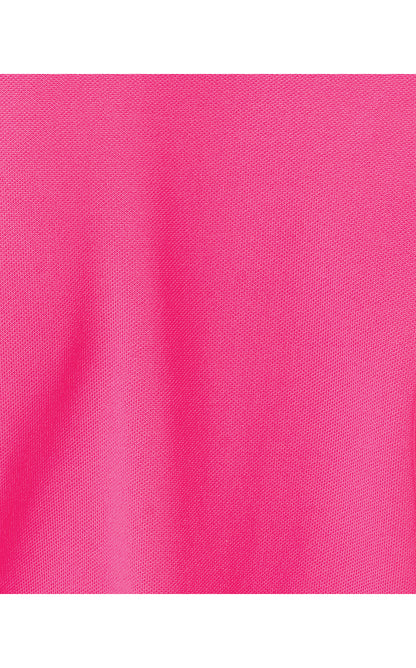 FRIDA SCALLOP POLO UPF 50+, PASSION FRUIT PINK