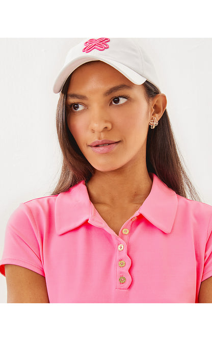 FRIDA SCALLOP POLO UPF 50+, ROUSSEAU PINK