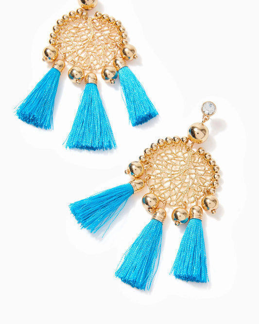 SEA DREAMER EARRINGS, CUMULUS BLUE