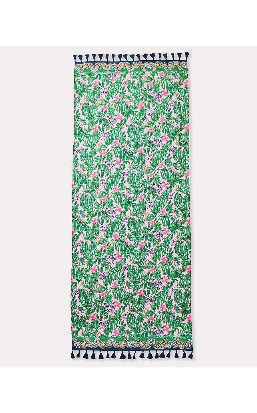 RESORT SCARF, CONCH SHELL PINK ROARING WITH JOY ENGINEERED SCARF