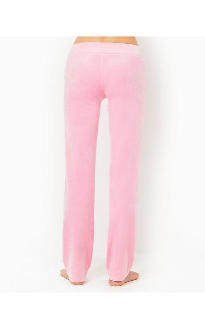 DORSEY VELOUR PANT, CONCH SHELL PINK